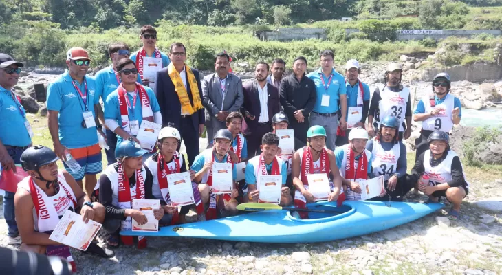 नवौं राष्ट्रिय : र्‍याफ्टिङ्ग एण्ड क्यानोइङ्गको प्रदर्शनी खेल सम्पन्न