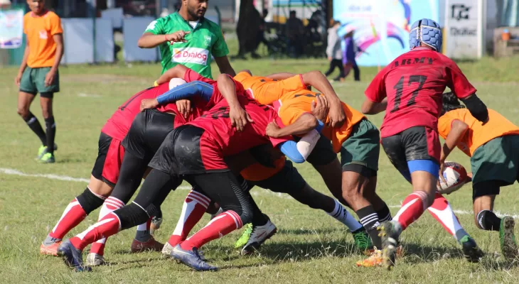 नवौँ राष्ट्रिय खेलकुद : रग्बीमा आर्मी अगाडि