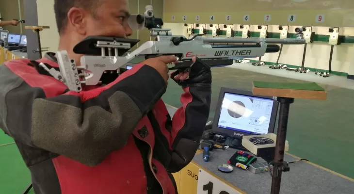 राष्ट्रिय सुटिङ प्रतियोगिता : १० मिटर एयर राइफलमा हरिबहादुरको अग्रता