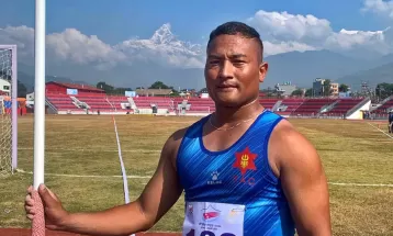 ज्याभ्लिन थ्रो : त्रिभुवन आर्मी क्लबका रोहितलाई स्वर्ण