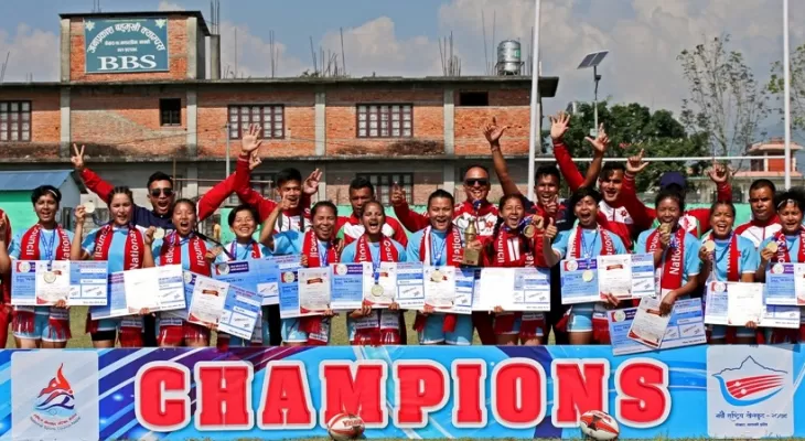 रग्बीको स्वर्णपदक एपिएफ र महिलातर्फ आर्मीलाई