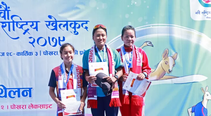 नवौँ राष्ट्रिय खेलकुद : ट्राइयाथलनमा आर्मी र एपिएफलाई स्वर्ण