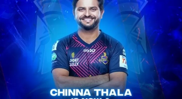 अबु धाबी टी १० मा रैनाले डेक्कन ग्लाडिएटर्सबाट खेल्ने