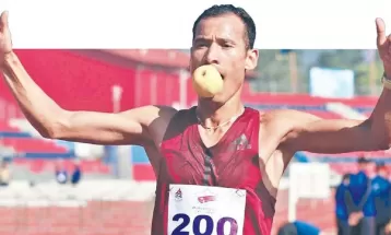 स्वर्णपदक विजेता धावक बुढालाई जुम्लामा सम्मान