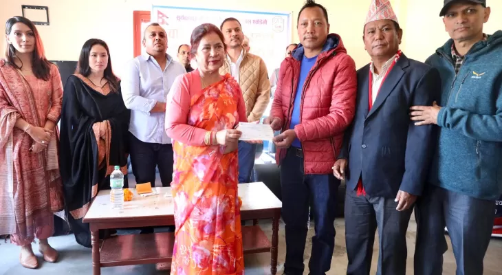 सहारा फुटबल एकेडेमीलाई १५ लाख