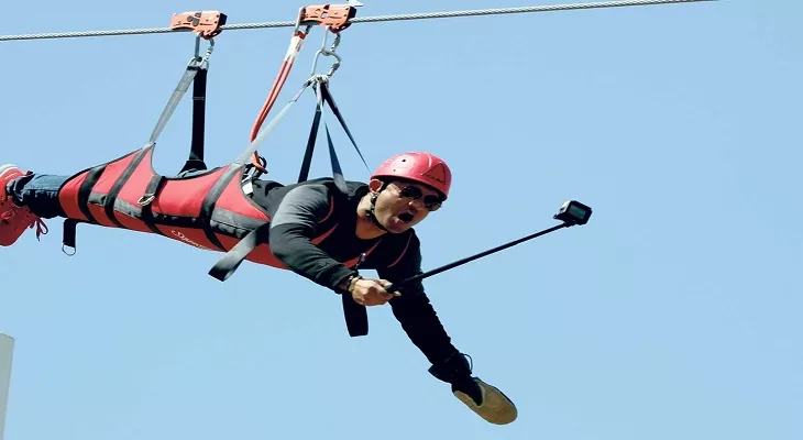 तनहुँमा साहसिक खेल जीपलाइनमा आन्तरिक पर्यटकको आर्कषण बढ्दै