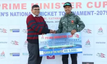 पीएम कप एक दिवसीय क्रिकेट : आर्मीले गण्डकी प्रदेशलाई ६९ रनले हरायो
