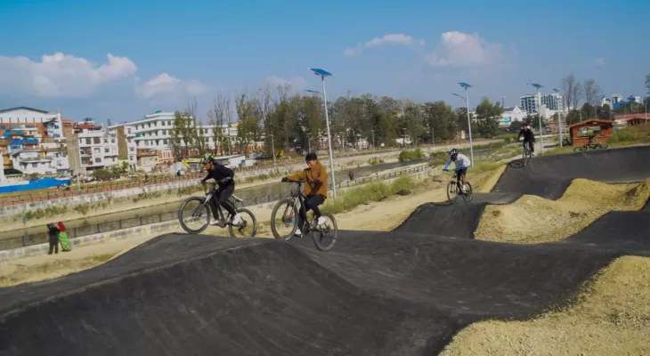 नेपालकै पहिलो 'पम्प ट्रयाक' सञ्चालनमा (फोटो फिचर)