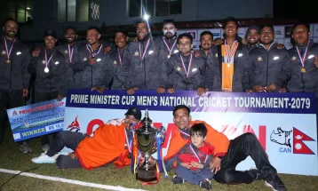प्रधानमन्त्री कप क्रिकेटको उपाधि एपीएफ क्लबलाई