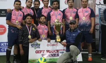 कामना सेवा फुटसल कपको उपाधि सिद्दार्थ बैंकलाई