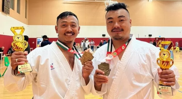 सोरिन काइ कप अन्तर्राष्ट्रिय कराते च्याम्पियनसिपमा रोशन र अमिरलाई स्वर्ण