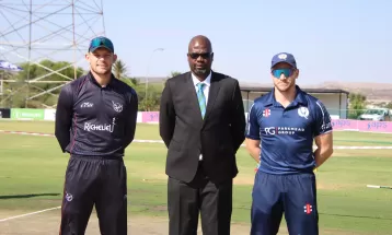 नेपाल, नामिबिया र स्कटल्याण्ड एकदिवसीय सिरिज : स्कटल्याण्डलाई २१२ रनको लक्ष्य