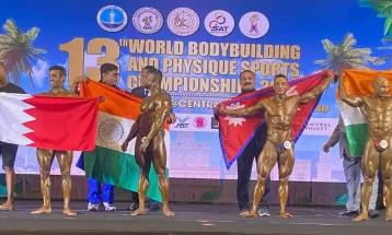 विश्व बडिबिल्डिङमा प्रज्वलमान शाक्यलाई काश्य पदक