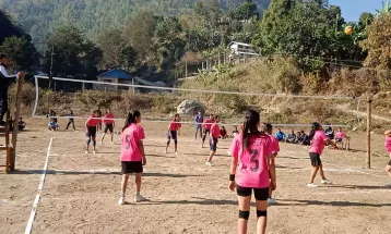 सिन्धुपाल्चोकमा महिला भलिबल प्रतियोगिता सुरु