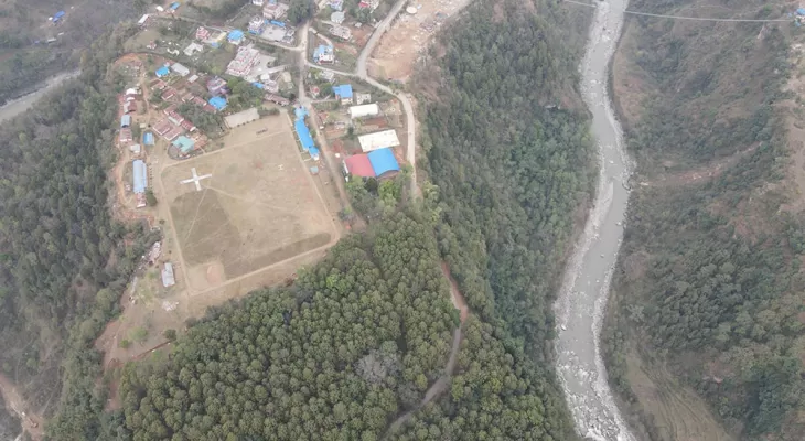 पर्वतमा खेल मैदान अभाव