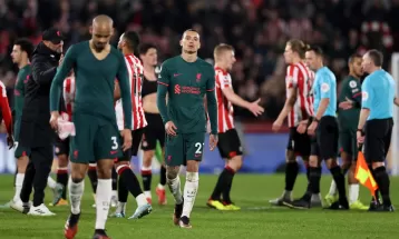 लिभरपुल ब्रेन्टफोर्डसँग पराजित