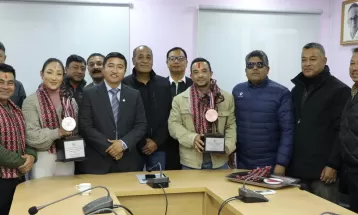 शारीरिक सुगठन पदक विजेतालाई सदस्य–सचिवको बधाइ