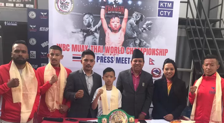 विश्व च्याम्पियनसिपमा सहभागिता जनाउन मोई थाई टोली थाइल्यान्ड प्रस्थान