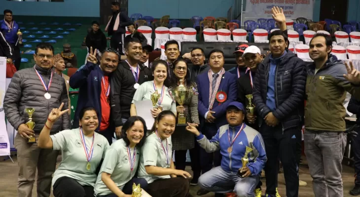 राजेन्द्र र पार्वतीलाई सिंगल्समा स्वर्ण