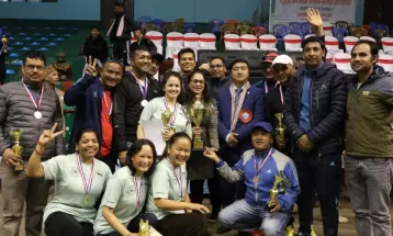 राजेन्द्र र पार्वतीलाई सिंगल्समा स्वर्ण