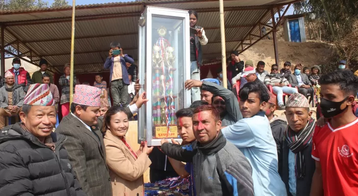 राष्ट्रपति रनिङ शिल्डको उपाधि पिपलडाँडा देविस्थान माविलाई