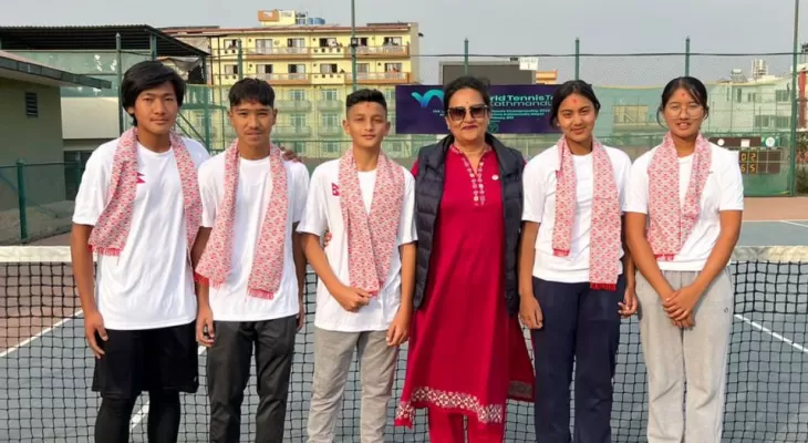 टेनिस टोली श्रीलंका जाने