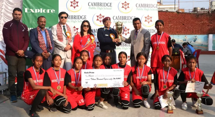 विज किड्सलाई माफ भलिबल उपाधि