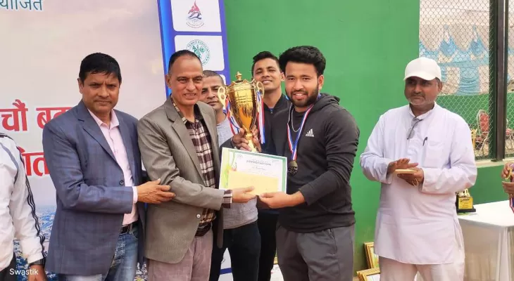 राष्ट्रिय खुला लनटेनिसको पाँचौँ शृङ्खला सम्पन्न