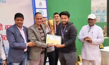 राष्ट्रिय खुला लनटेनिसको पाँचौँ शृङ्खला सम्पन्न