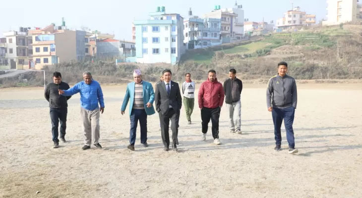 सदस्य–सचिव घिसिङद्वारा जग्गाको अवलोकन