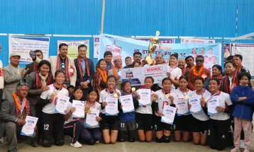 न्यू डायमण्डलाई यू–१८ महिला भलिबल उपाधि