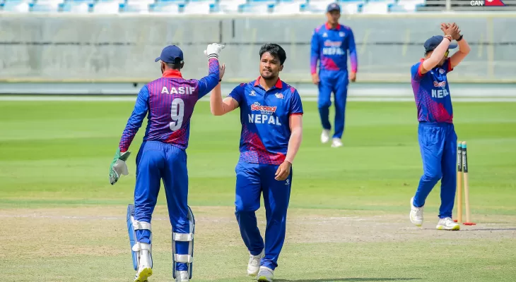 Nepal lose to UAE in triangular series of  ICC WC Cricket League-2