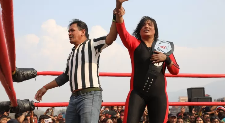 भगवतीले अमेरिकी रेस्लर सादिकालाई हराइन्