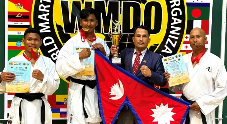 श्रीलंकामा नेपाललाई २ स्वर्ण र एक रजत