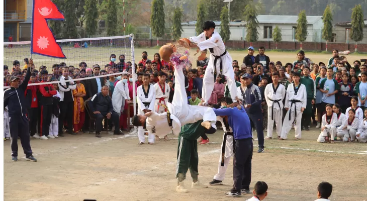 लिखुले जित्यो नुवाकोट जिल्लास्तरीय राष्ट्रपति रनिङ शिल्डको उपाधि