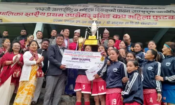 उपमेयर रनिङ कपको उपाधि आठराई त्रिवेणीलाई