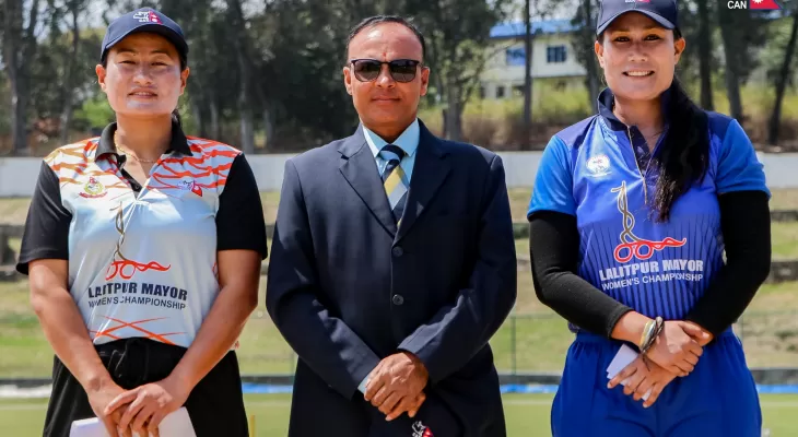 ललितपुर मेयर कप क्रिकेट : कोशीविरुद्धको खेलमा एपीएफ विजयी