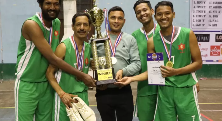 थ्री बाइ थ्री पुरुष खुला बास्केटबल प्रतियोगिताको उपाधि आर्मी ‘बी’ लाई