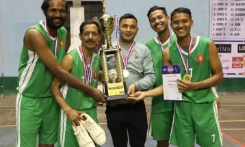 थ्री बाइ थ्री पुरुष खुला बास्केटबल प्रतियोगिताको उपाधि आर्मी ‘बी’ लाई