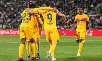 स्पेनिस ला लिगामा बार्सिलोनाको सानदार जित