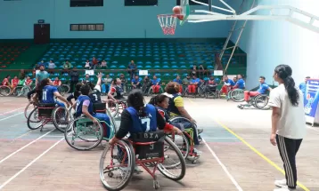 इन्टरभ्याली ह्वीलचेयर बास्केटबल प्रतियोगितामा आर्मीको विजयी सुरुवात