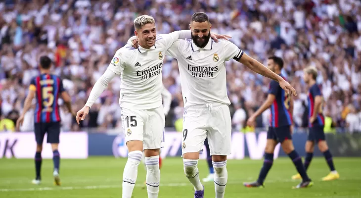 Real Madrid defeated Barcelona 4-0 to advance to the Copa del Rey final