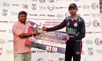 ऋचा मेमोरियल टी–२० क्रिकेट प्रतियोगिताको उपाधिका लागि आर्मी र एनबीएससी भिड्ने