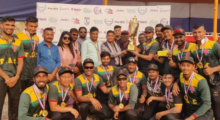 ऋचा मेमोरियल टी–२० क्रिकेटको उपाधि त्रिभुवन आर्मी क्लबलाई
