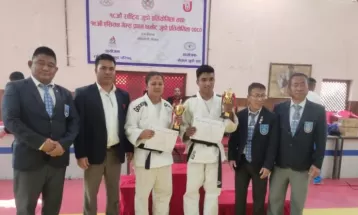 राष्ट्रिय जुडोमा इन्द्र र निर्मला उत्कृष्ट खेलाडी