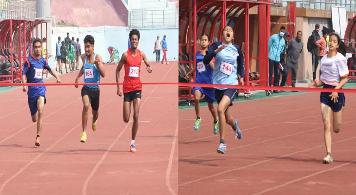 राष्ट्रपति रनिङ शिल्ड : सुजल र आरुषीलाई स्वर्ण