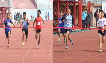 राष्ट्रपति रनिङ शिल्ड : सुजल र आरुषीलाई स्वर्ण