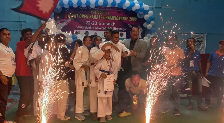 खुल्ला कराँते प्रतियोगिताको उपाधि सुनसरीलाई