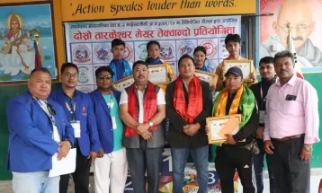 उमा कुङफुका पदक विजेता सम्मानित