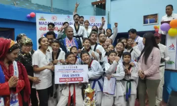 बागमती प्रदेशस्तरीय तेक्वान्दो प्रतियोगिताको उपाधि आयोजकलाई